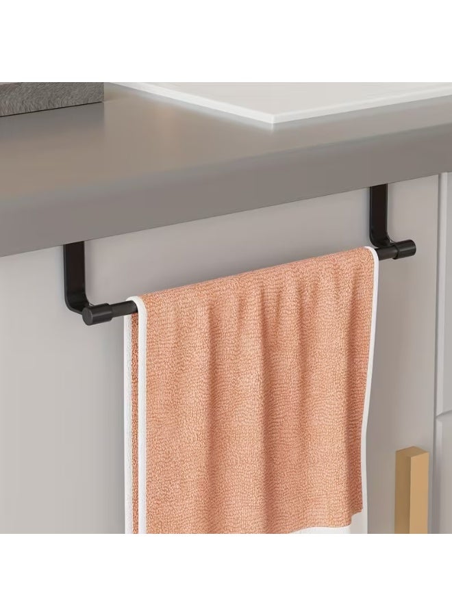 Over Cabinet Door Towel Holder Bar – No Drill Hanging Kitchen Towel Rack for Cabinet Door - Image 2